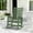 Avocado Green, variant on SERWALL Oversized Outdoor Rocking Chair Set of 2, All-Weather HDPE Patio Rocker with Wide Armrests for Porch, Patio & Lawn, Black