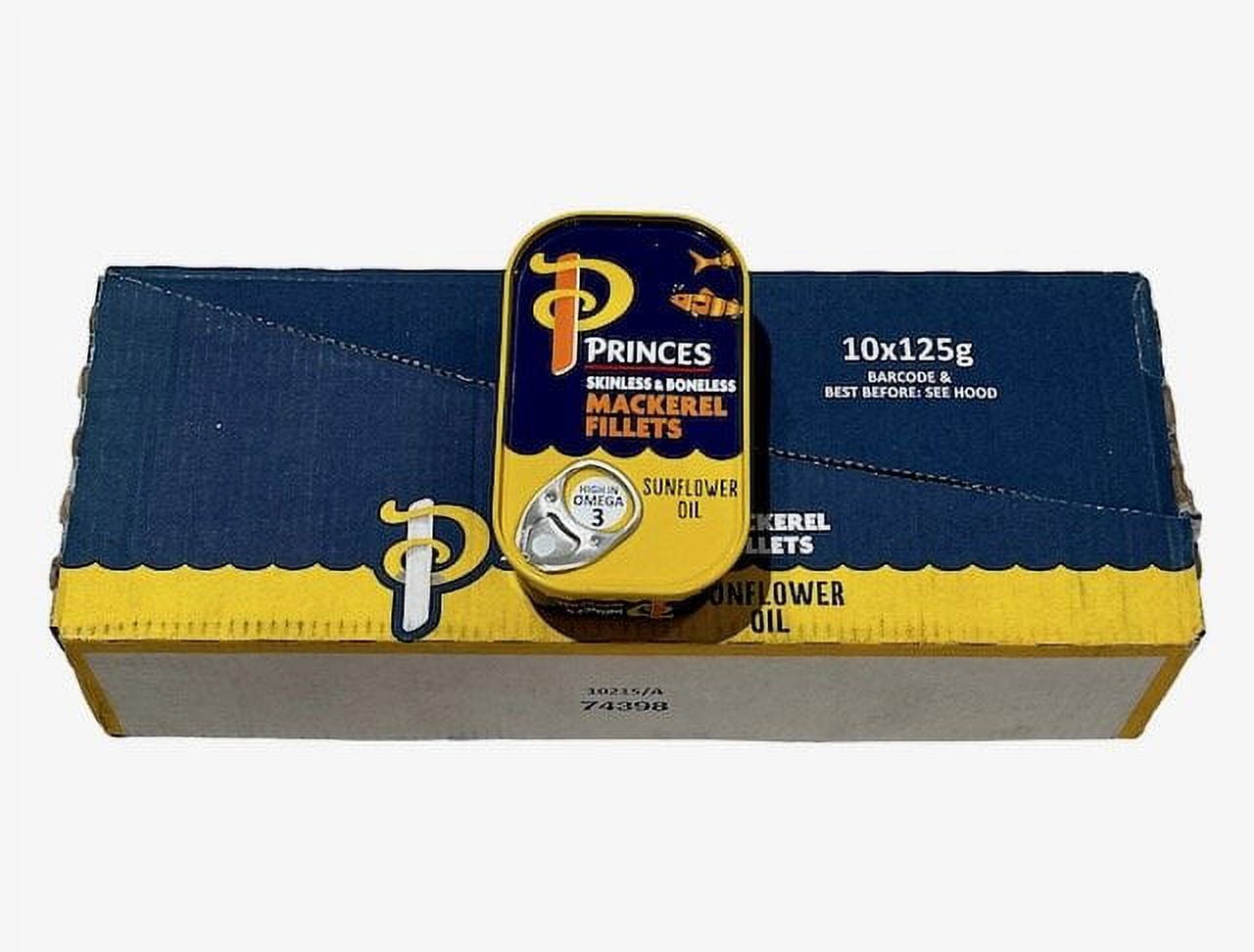 Mackerel Fillets in Sunflower Oil 125g 10 packs
