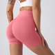 thumbnail image 2 of Pantalones cortos sin costuras para mujer que realzan los glúteos - Pantalones cortos de yoga de cintura alta, nailon y spandex, tallas S-XL, 2 of 6