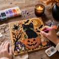 thumbnail image 4 of Owl & Halloween Hanging Ornament Set - Sparkling Diamond Painting Kit, B, 4 of 5