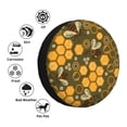 thumbnail image 5 of Bingfone Bees And Honeycombs Spare Tire Cover Weatherproof Universal Wheel Protectors For Rv Camper Travel Trailer Suv Truck 15 Inch, 5 of 9