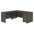 thumbnail image 1 of Pemberly Row 72W L Shaped Desk with Drawers in Storm Gray - Engineered Wood, 1 of 8