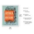 thumbnail image 2 of Australia - New Zealand - Fly by Clipper - Vintage Airline Travel Poster c.1951 - Fine Art Matte Paper Print (Unframed) 16x20in, 2 of 4