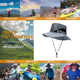 thumbnail image 5 of Sombrero para el sol, sombrero impermeable de ala ancha con protección UV, sombrero Boonie para pesca, senderismo, jardín, playa, 5 of 5