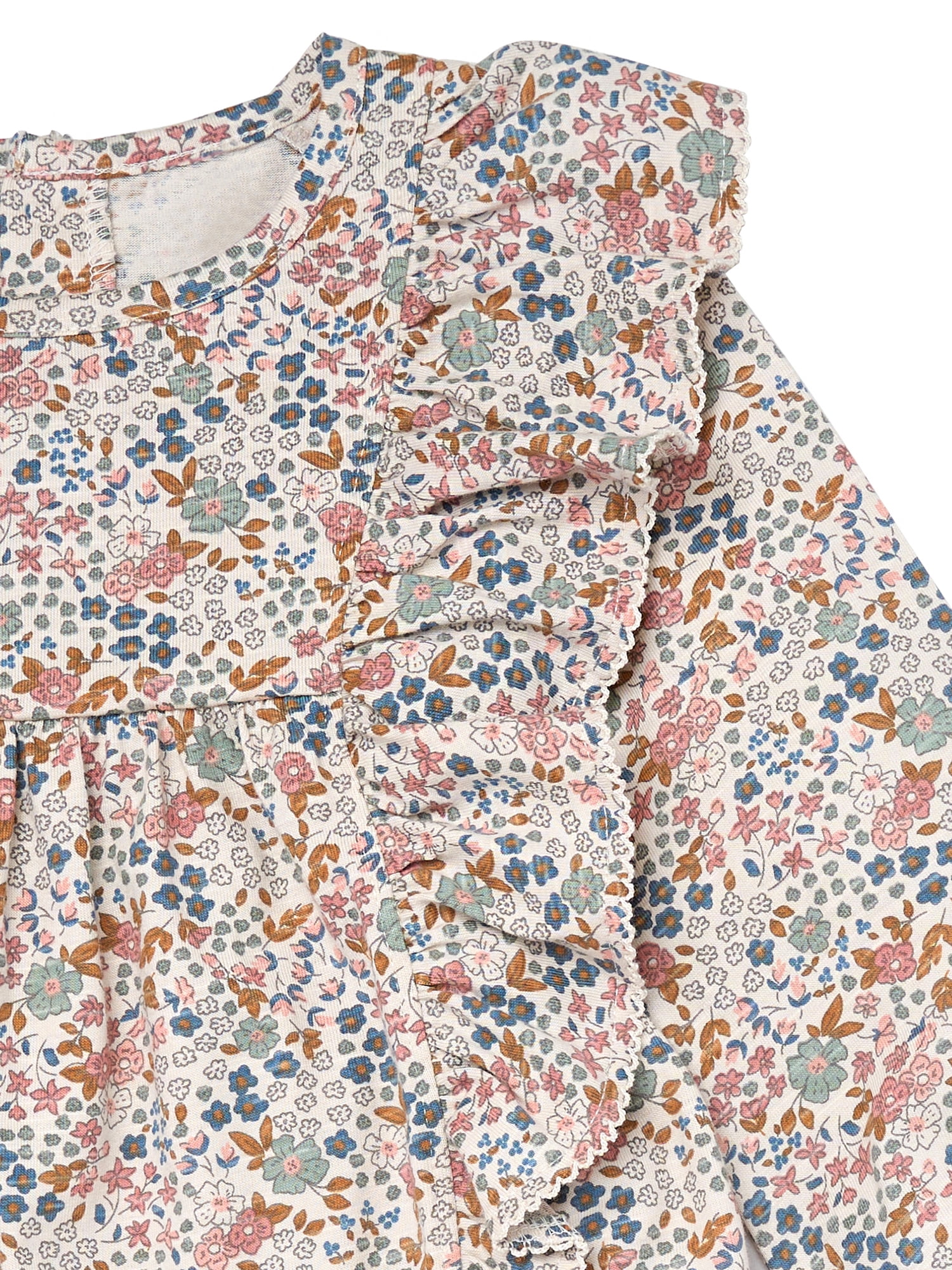 Modern Moments by Gerber Toddler Girl Dress with Ruffles, Sizes 12M-5T
