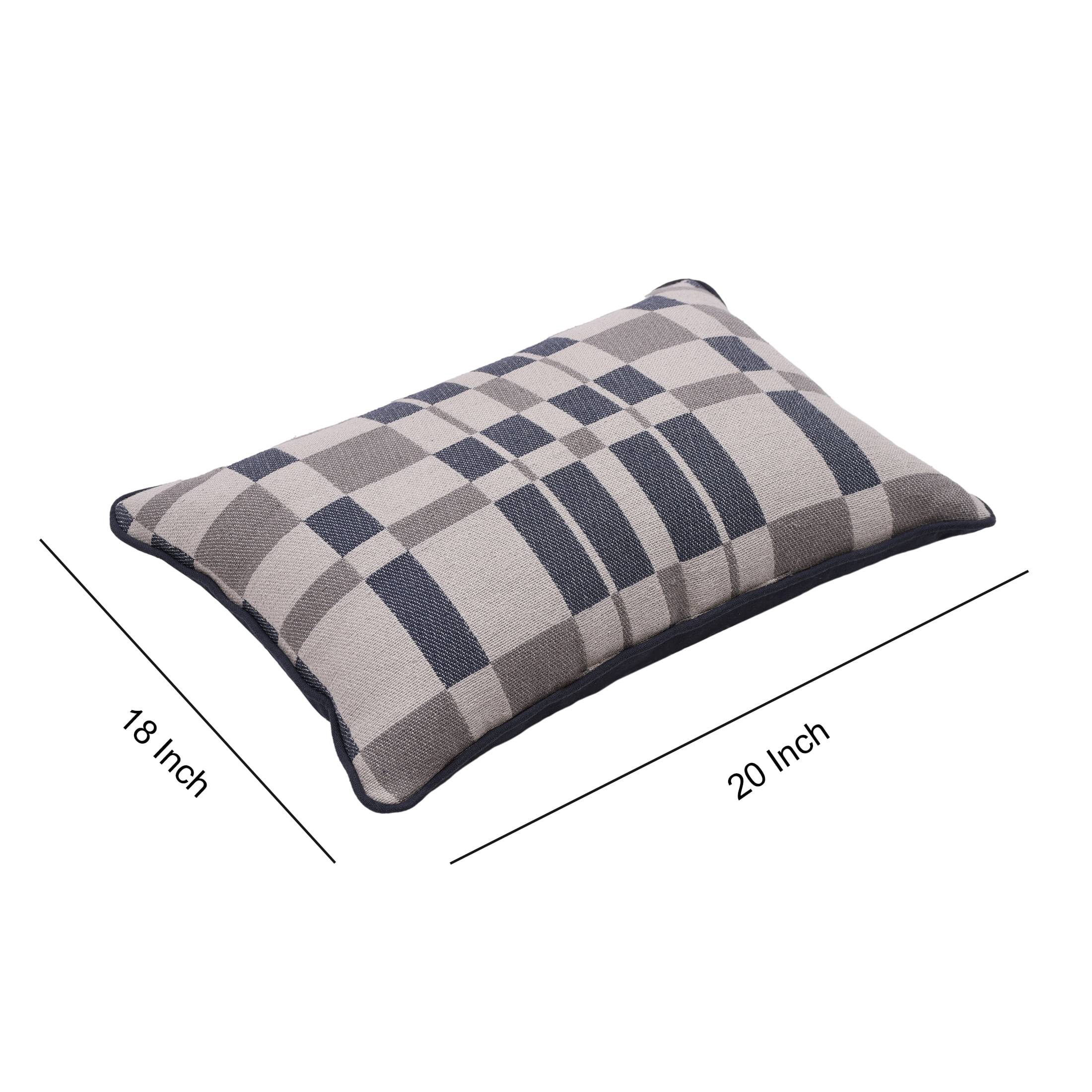Mainstays Grid Oblong, 14" x 20", Greystone