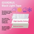 thumbnail image 5 of EDSRDRUS Heavy Duty Black Light Tape Blacklight Tape 6 Bright Fluorescent Colors 1/2, 1, 2 inch Width Stage Tape Super Bright for Birthday Glow Party Stage, 5 of 5