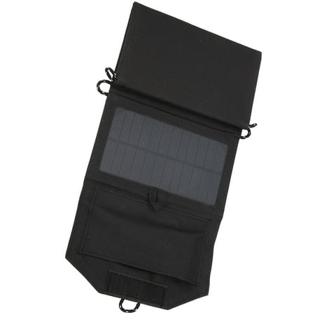 

2024 7.2W Solar Panel Folding Portable Solar Charger Panel with USB Interface for Phone ChargingBlack
