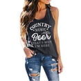 thumbnail image 2 of Tank Tops for Women Country Music and Graphic Loose Fit Casual Scoop Neck Sleeveless Shirt Summer Cami Tanks, 2 of 5