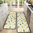 thumbnail image 4 of Dinosaur and Text Beige Pattern Anti Fatigue Kitchen Rugs Set Of 2, Non Slip Washable Decorative Floor Mats for Sink Laundry and Home Use, 17"x47", 4 of 5
