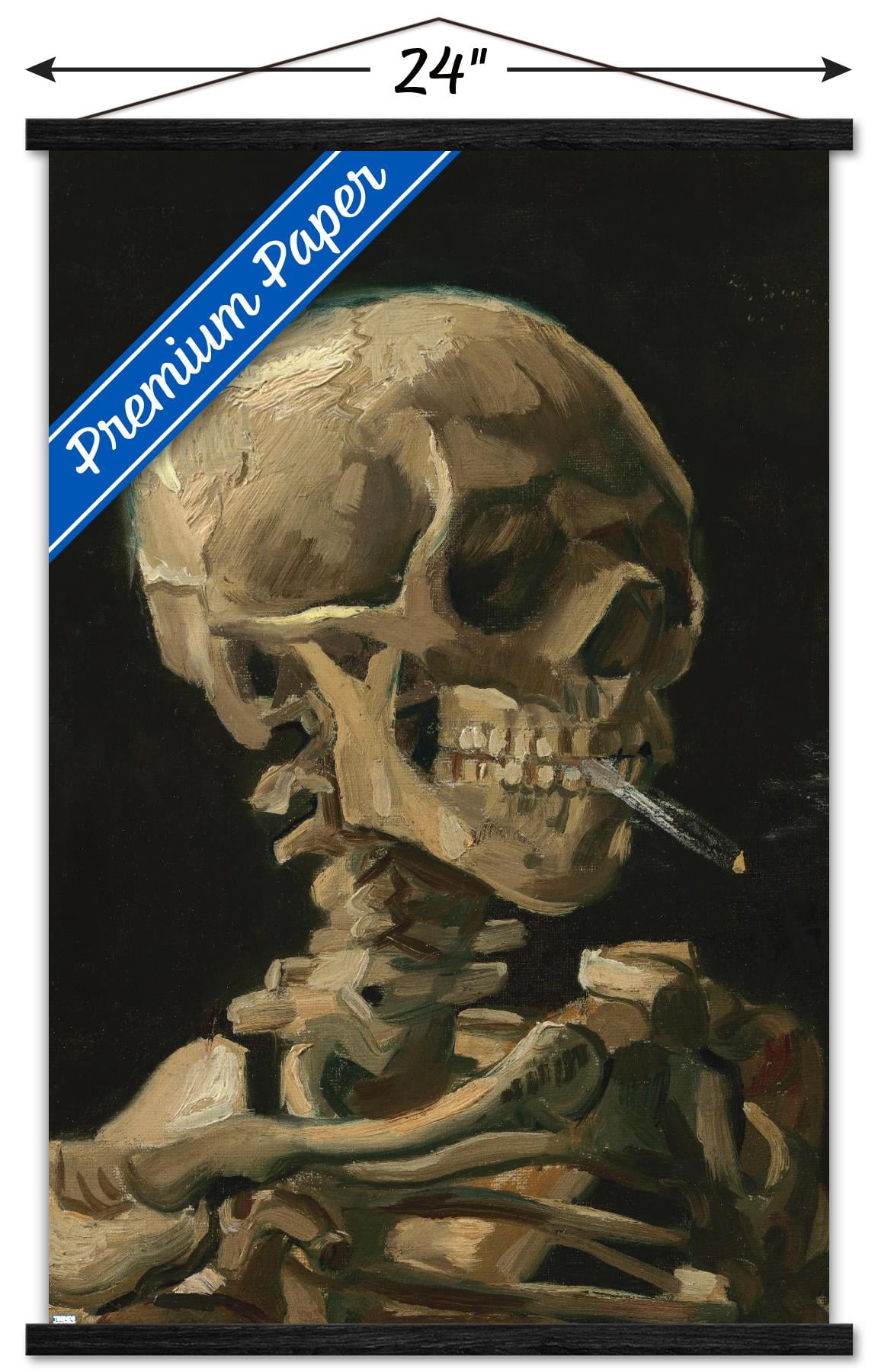 van gogh skull and cigarette Vincent Gogh's Gothic Masterpiece: of a Skeleton with Burnin KUURTH Head of a Skeleton with
