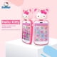 thumbnail image 4 of Teléfono de juguete de simulación Sanrio Hello Kitty, teléfono con video, teléfono móvil con música Kt, cámara para niños, regalo para niñas, pantalla táctil educativa, 4 of 4