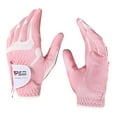 thumbnail image 2 of Guantes de golf Cola para mujer Agarre antideslizante elástico izquierda Rosa Blanco S, 2 of 8