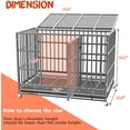 thumbnail image 4 of Vitesse Heavy Duty Indestructible high Anxiety  Dog Crate cage for Outdoor and Indoor with Removable Tray, 4 of 7