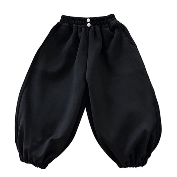 CONZONE Boys Baggy Pants Wide Leg Jogger Pants for Boys Elastic Waist Fall Trousers with Pockets