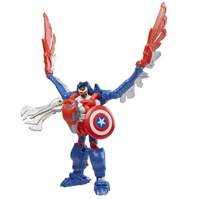 Avengers Mech Strike - Figurine Captain America ou Iron Man