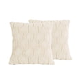 thumbnail image 2 of Paquete de 2 Fundas de Almohada de Imitación de 50x50cm, Funda Decorativa de Terciopelo para Sofá de Granja, Funda de Almohada Suave de Felpa Cuadrada , amarillo Soledad Funda de almohada, 2 of 10