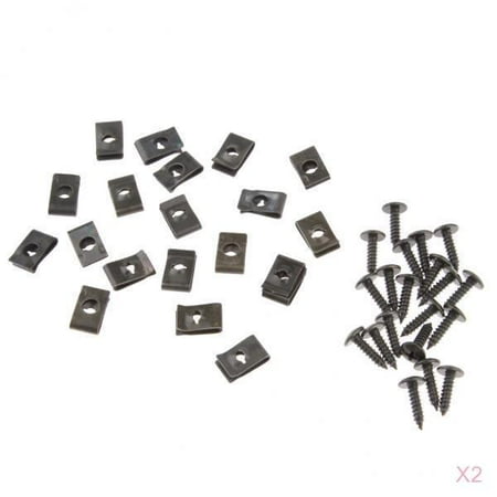 

2x Fairing Bolts Fastener Clips And Screws Retainers Rivets For Car Bumper