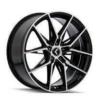 20x9 Kraze Evolve Black W/Machined Face Wheel 5x120 (35mm)
