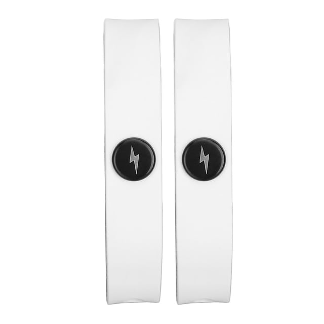 M Buder Pulsera Antiestática Deportiva De Silicona Con Iones Negativos 2 Piezas Blanco 16.00 cm / 6.3 inches