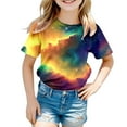 thumbnail image 1 of TZEWGL Mignon T-Shirt pour Enfant Manches Courtes Col Rond Impression 3D Paillettes Vêtements de Carnaval pour Enfants Taille 10-11T, 1 of 4