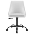 thumbnail image 4 of Modway Swivel Vegan Leather Office Chair, Black and White, 4 of 7