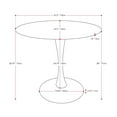 thumbnail image 3 of Ivo Round 27.5" Pedestal Bistro Table, 3 of 5