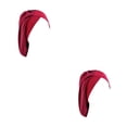 thumbnail image 3 of Qarigey Impresión Seda Nightcaps Lissom Diseño Moda Multicolor Suavidad Headwear Headwrap Turbantes Satin Sleeping Caps Vino puro rojo Type2 NO2, 3 of 6