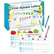 Key Education Print Alphabet Letters Early Learning Manipulative (13 cards, 8 crayons) Grade PK-1