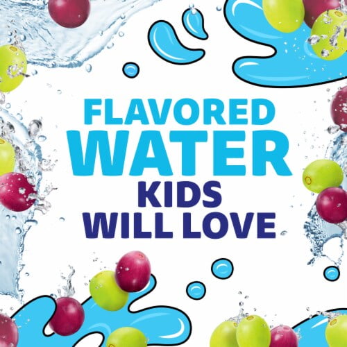 Capri Sun Roarin' Waters Grape Geyser Flavored Water Kids Drink Pouches 10 ct - Pack of 2