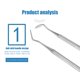 thumbnail image 3 of 6uds Herramientas dentales Dental Acero inoxidable Scaler Scaler Remover anti-niebla Juego de espejo Cuidado Belleza, 3 of 5