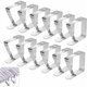 thumbnail image 1 of Clips para mantel de acero inoxidable, 12 clips para mantel, ajustables, 1 of 5