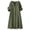Army Green, variant on Midi Dresses for Ladies Wedding Dresses for Bride Linen Dress Maxi Dress Women Fashion Casual V-Neck Linen Pockets Dress Solid Short Sleeve Dress Army Green 2X