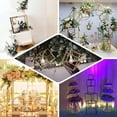 thumbnail image 5 of Efavormart 2 Pack 8" Square Gold Wedding Flower Stand Metal Column Stand Geometric Cube Vase, 5 of 10