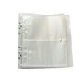 thumbnail image 1 of Estuche para álbum de fotos Organizador de fotos para el hogar Libro Páginas transparentes Fotos Bolsillos Titular Carpeta de almacenamiento Almacenamiento y organización del hogar 5in con clip blanco Yuarrent HA074034-08, 1 of 6
