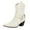 Beige, variant on Leozcaa Women's Ankle Boots Pointed Toe Chunky Block Heel Short Boots for Women Pattern Low Heeled Booties
