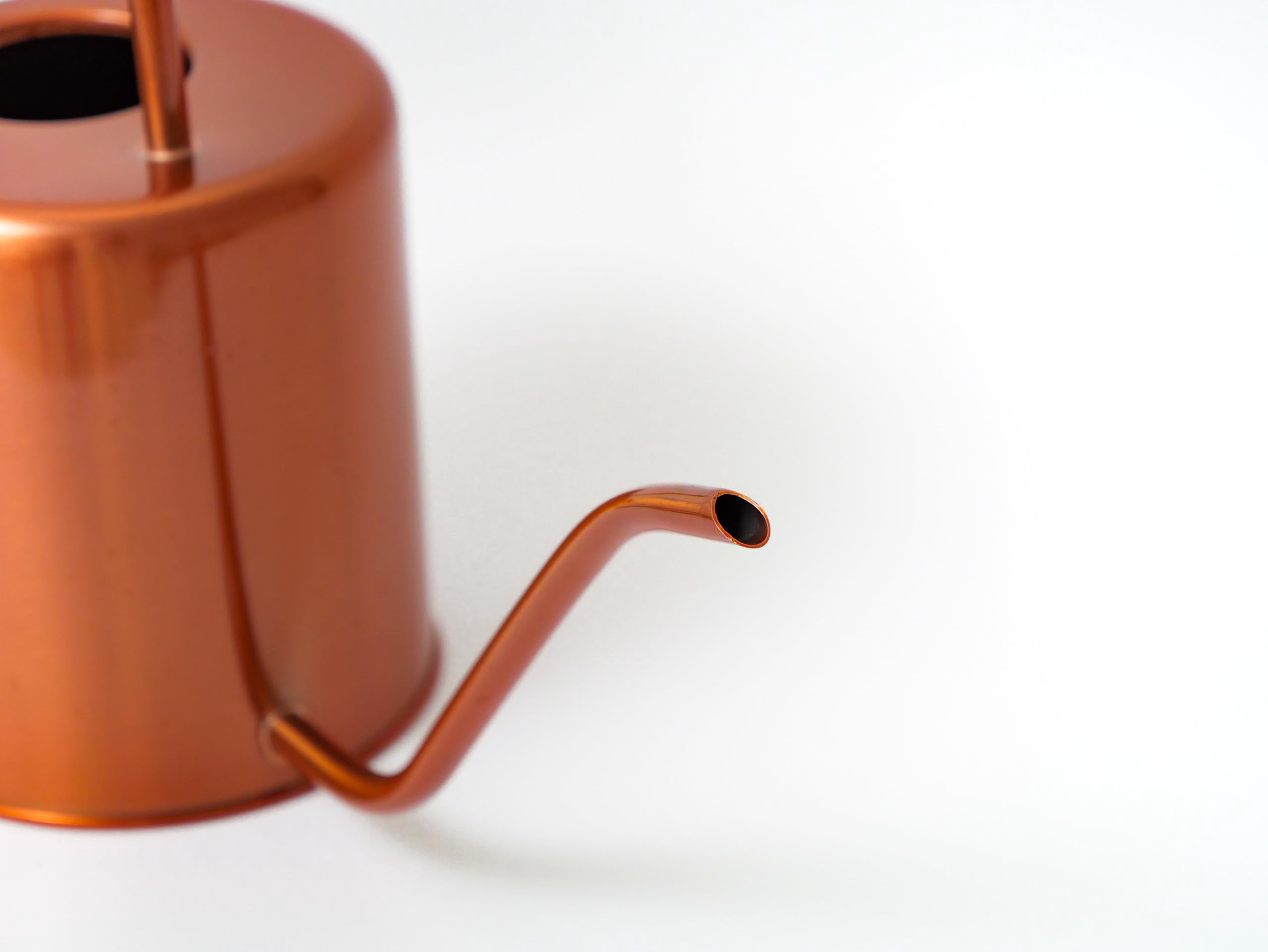 Plexon Rose Gold Metal Watering Can Indoor Plants 40 oz, Stainless Steel Long Spout Watering Can Outdoor House Plant Flower, Garden - ROSE GOLD 54 OZ