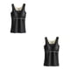 thumbnail image 3 of Ropa interior térmica de invierno Sonducket para mujer chaleco básico de fibra acrílica Negro 3XL, 3 of 6