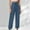 Blue, variant on Hauaitttt Women's Casual Mid Waist Cargo Jeans Stretch Wide Leg Denim Pants with Pockets Teen Pants Pants for Women Casual Summer Loose Womens Business Casual Pants with Pockets Womens Hiking Pants