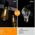 thumbnail image 3 of High Voltage Light String ST38LED Warm Glass Bulb Outdoor Waterproof Ambiance Decoration, 3 of 6