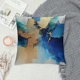 thumbnail image 2 of Nawypu  Abstract Pillow Covers Set of Nordic Pillow Cases Teal Blue and Gold Modern Decorative Cushion Covers for Sofa Couch, 2 of 5