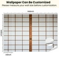 thumbnail image 3 of Peel and Stick Wallpaper Canvas Shoji Modern Art Wall Mural Decor Self Adhesive and Removable 100in x 144in, 3 of 8