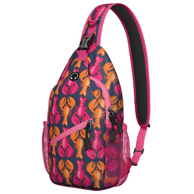 Nautical Seaside and Beach Themed Lightweight Sling Backpack Multi-Functional Crossbody Bag Durable and Stylish for Hiking Photography and Daily Commuting