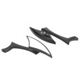 thumbnail image 1 of Handlebar 2Pcs Motorcycle Rearview Mirrors Handle Bar Rear Side View Glass Aluminium Alloy, 1 of 8