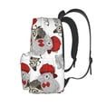 thumbnail image 3 of Goofa Rabbit And Hedgehog Pattern Backpack for Students – Large Capacity, Lightweight with Adjustable Shoulder Straps, Perfect for School, Travel, 3 of 8
