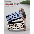 thumbnail image 2 of TOYOUTHS 2 Packs Leopard Engraved Band Compatible with Fitbit Versa 2/Fitbit Versa/Versa Lite Bands Women, Two-Tone Cheetah Soft Silicone Sport Designer Cute Fancy Summer Strap for Versa 2 Smart Watch, 2 of 5