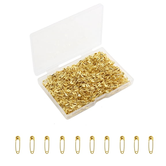 400-Count Safety Pins - Small Safety Pins for Garment Repair, Quilting, Jewelry Making,Gold - 0.75 Inches