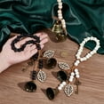 thumbnail image 3 of 3Pcs 11.8 Inch Witch Bells for Door Knob Witchcraft Bells with Wood Beads Leaf Pagan Bell Decor Antique Magic Keys Star Wood Beads Hanger Witch Bells for Witchy Room Home Decor Witch Supplies, 3 of 6