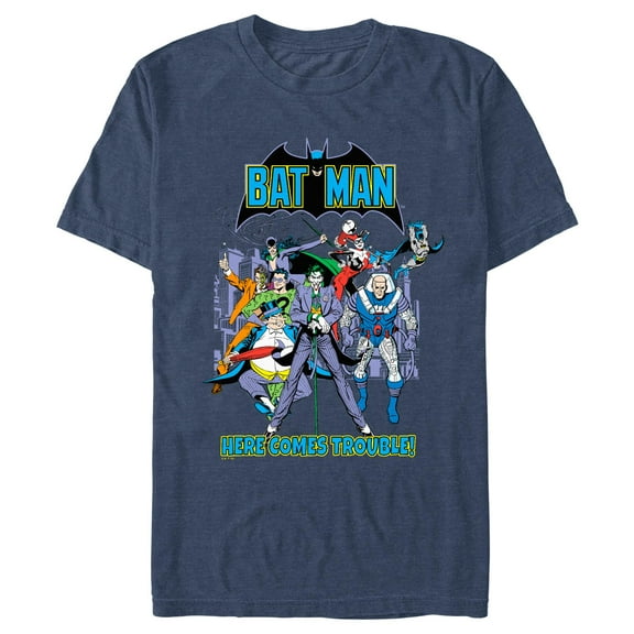 Men's Batman Here Comes Trouble  Graphic T-Shirt