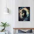 thumbnail image 4 of Autua Horse Space Spiral Canvas Art Wall Decor for Living Room Bedroom 12x16 in, 4 of 5